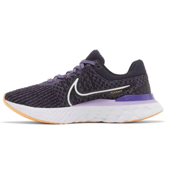 Nike Women's React Infinity Run Flyknit 3 - Cave Purple Orange size 8 NWOT - Picture 3 of 12